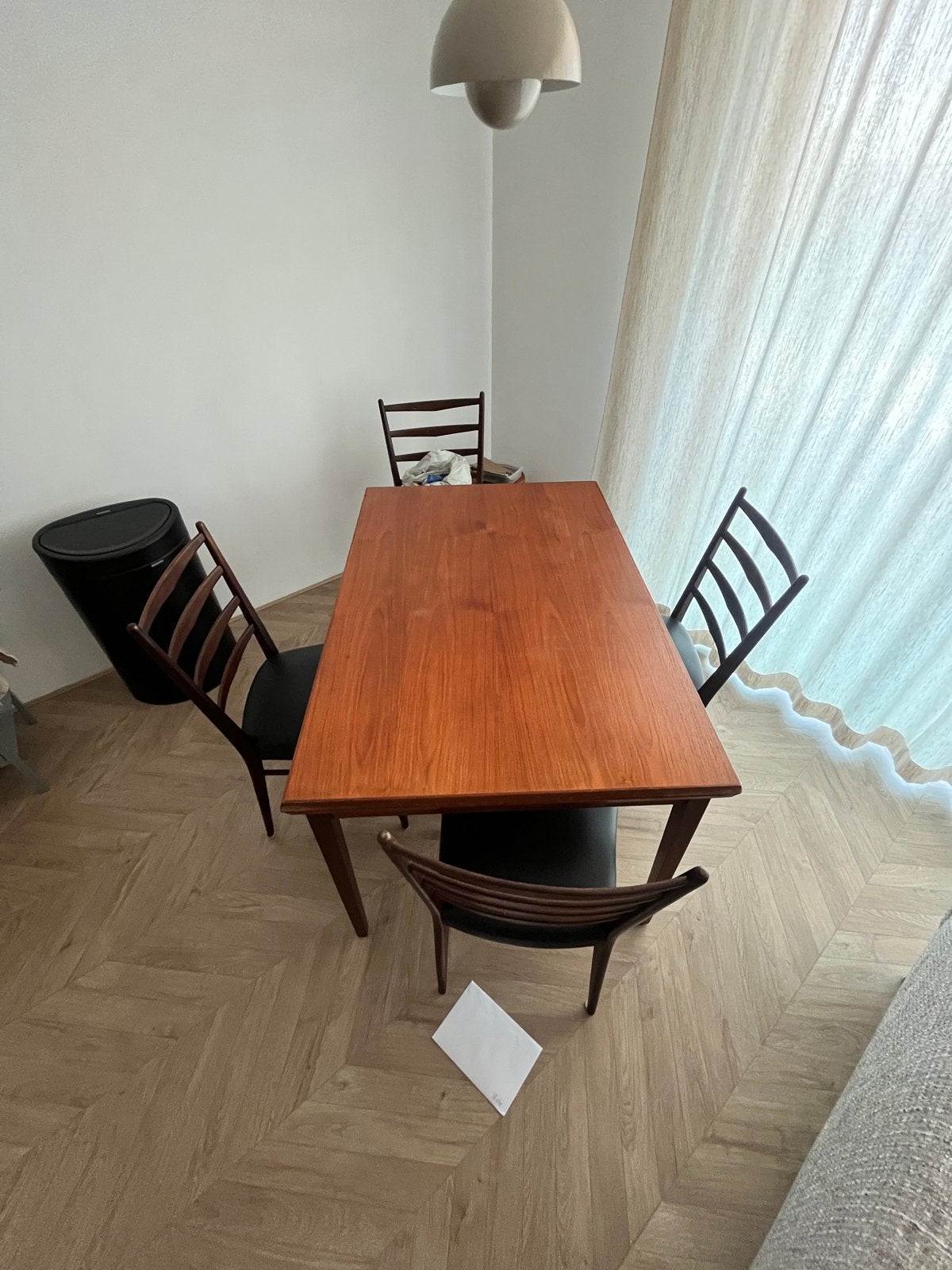 Vintage Teak Eettafel met 4 Stoelen (Cees Braakman), Ophalen