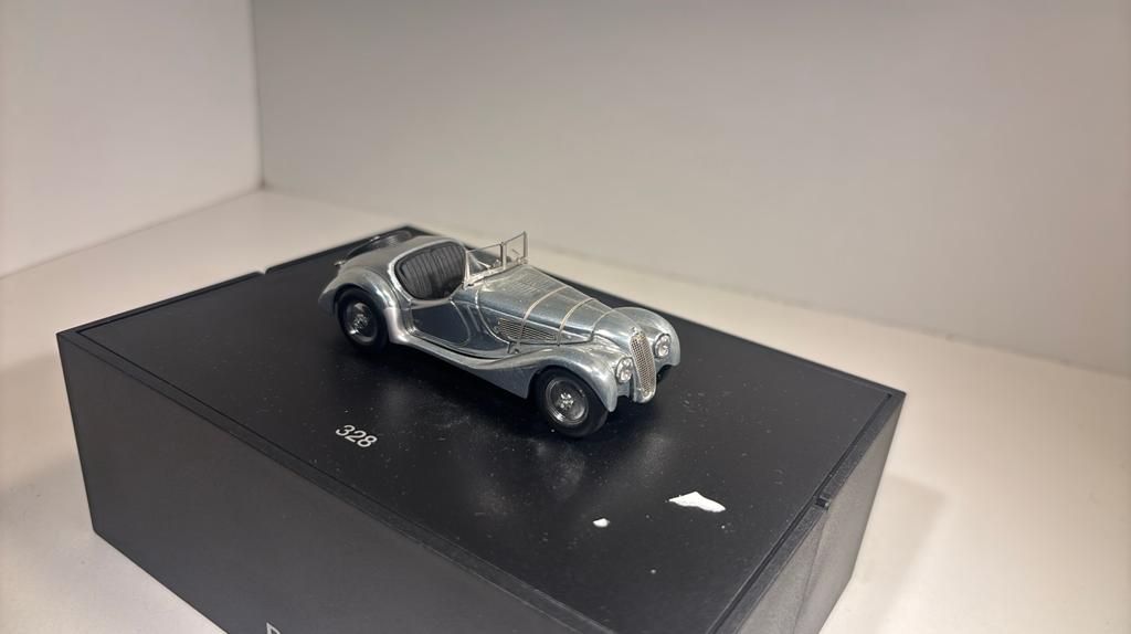 Bmw 328 chroom minichamps 1.43, Auto, Ophalen of Verzenden, MiniChamps, A