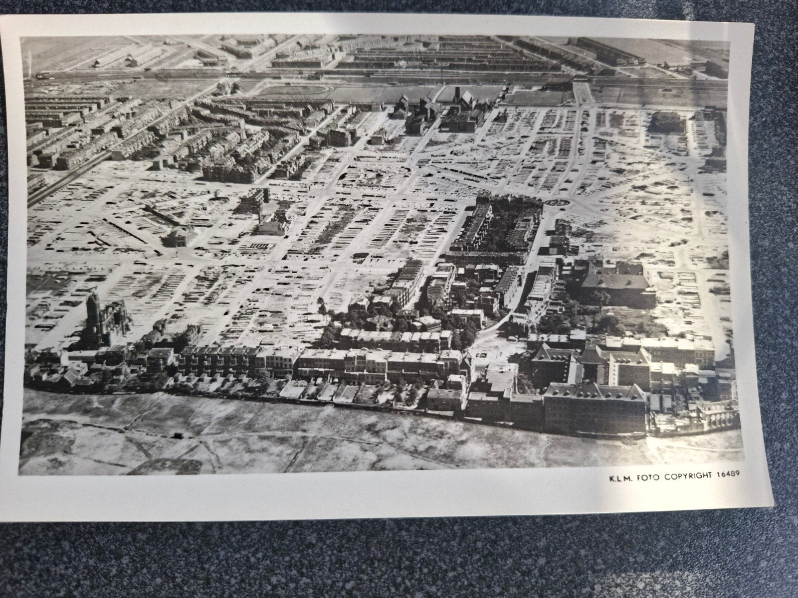 Den Haag fotokaart Bezuidenhout 1946, Ophalen of Verzenden, 1940 tot 1960, Ongelopen, Zuid-Holland