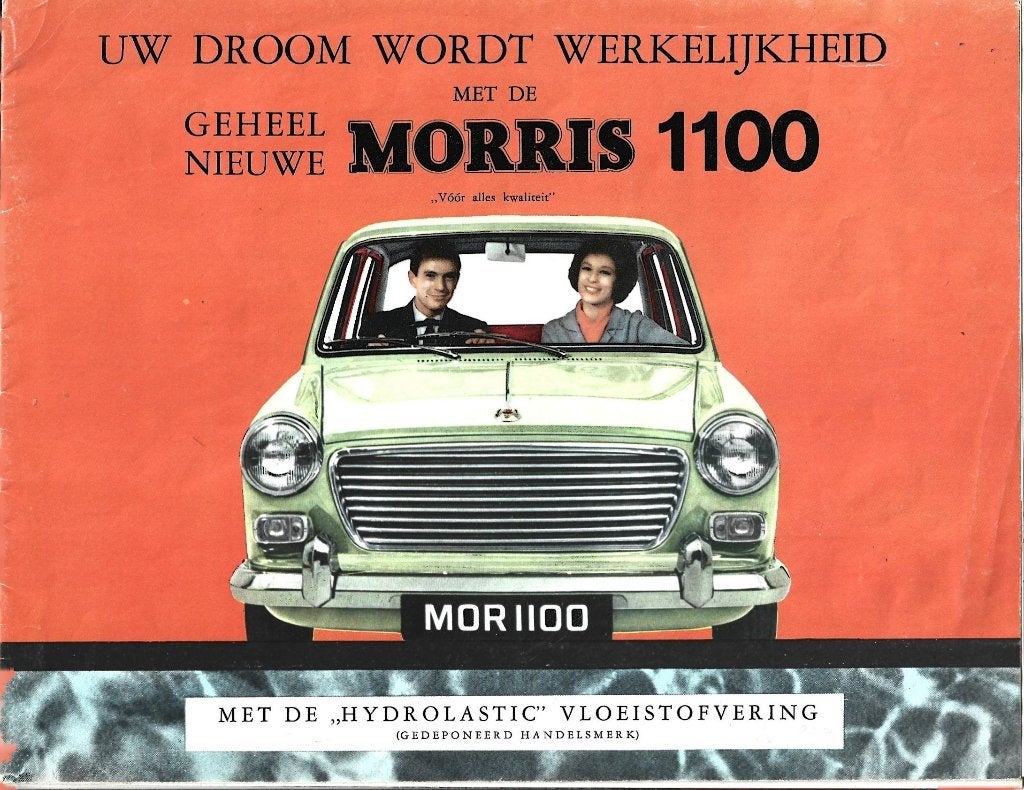 Morris 1100 droom auto folder (mr04), Verzenden, Zo goed als nieuw, Overige merken