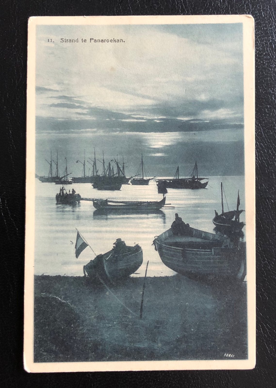 Strand te Panaroekan, Oost Java Indië Indonesië, Ophalen of Verzenden, Voor 1920, Ongelopen, Buiten Europa