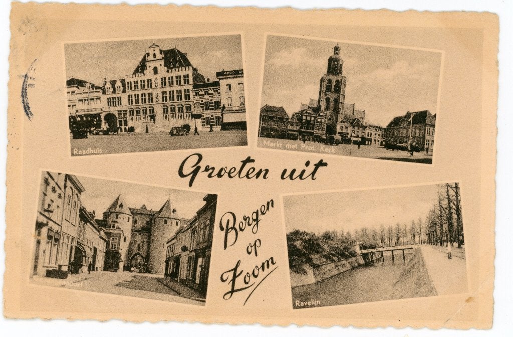 Bergen op Zoom, Verzenden, 1940 tot 1960, Gelopen, Noord-Brabant