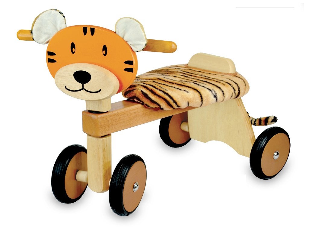 Houten loopfiets tijger met of zonder naam, Kraamcadeau, Rheastraat 40, 5047 TL Tilburg, Info@hopsa.nl, Nieuw