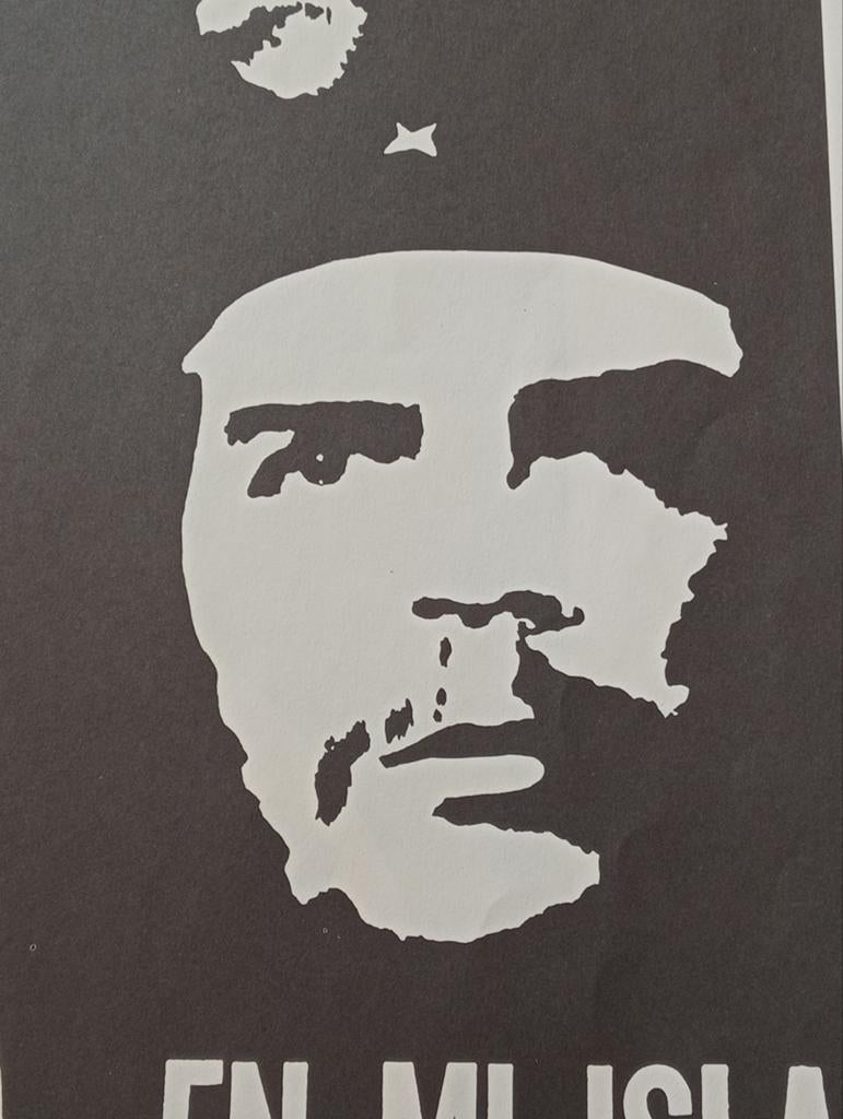 Affiche Cuba 1970 Fidel Castro Che Guevara Communisme, Verzamelen, Ophalen of Verzenden, Gebruikt, A1 t/m A3, Overige onderwerpen