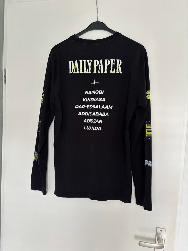 Daily Paper longsleeve heren zwart maat M, Ophalen of Verzenden, Zo goed als nieuw