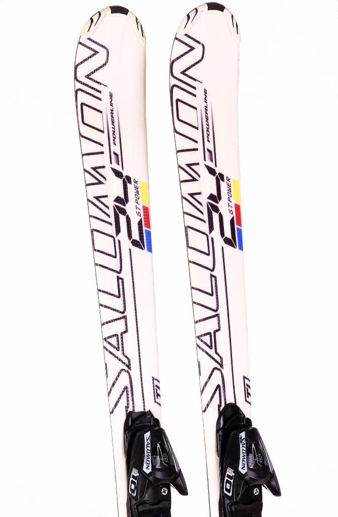144 ski's SALOMON 24 GT POWER + Salomon L10, 160 tot 180 cm, Gebruikt, Carve, Skiën