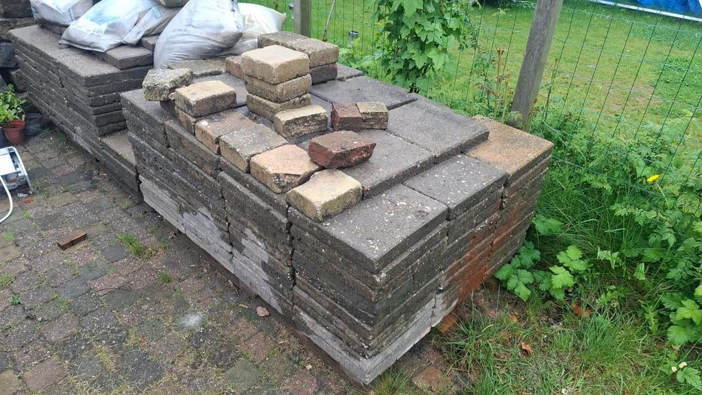 Gratis terrastegels/stoeptegels., Tuin en Terras, Tegels en Klinkers, Gebruikt, Terrastegels, Beton, 10 m² of meer, Ophalen