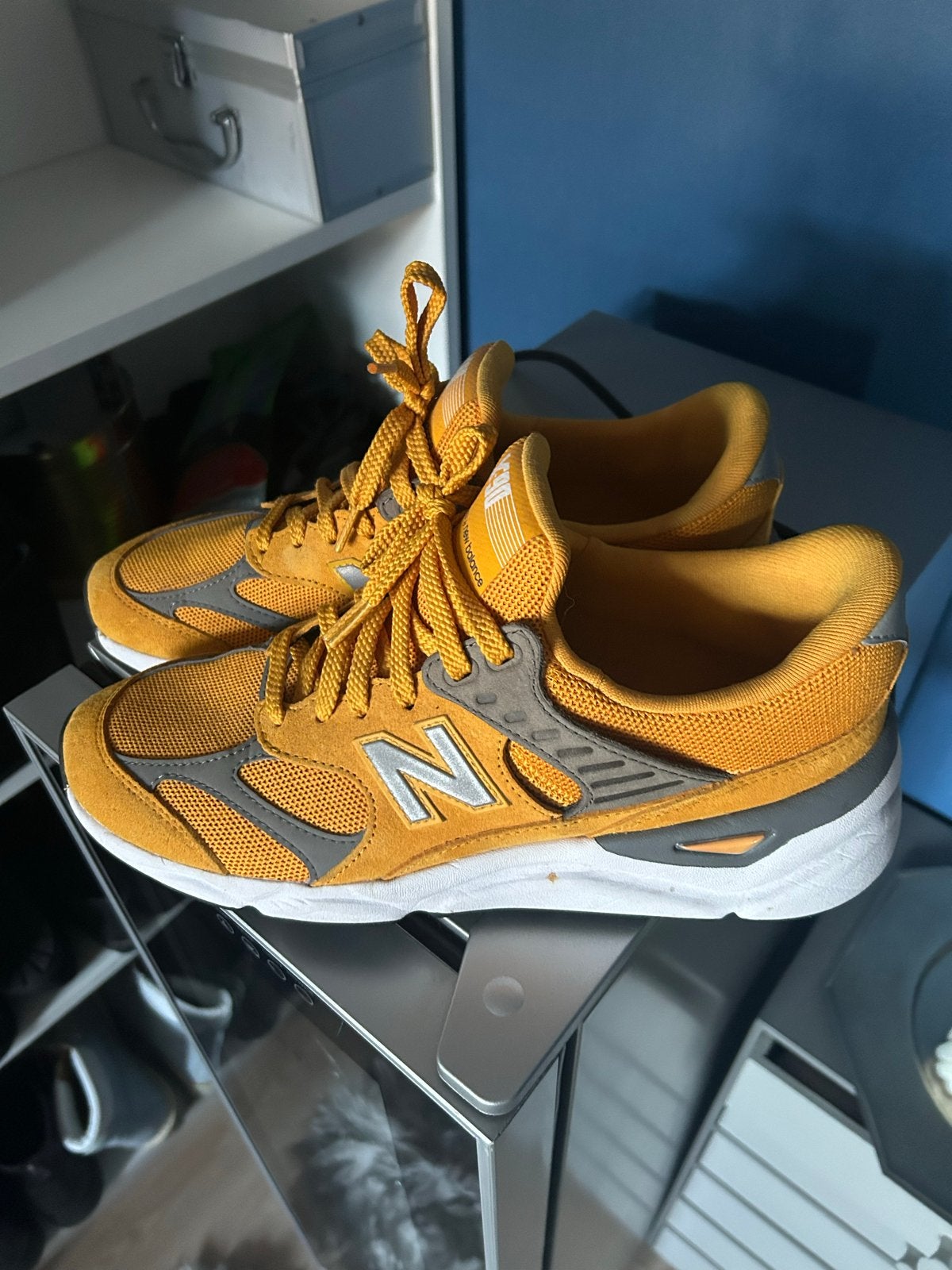 New Balance X-90 Sneakers - Geel/Grijs, Ophalen of Verzenden, Zo goed als nieuw, Overige kleuren