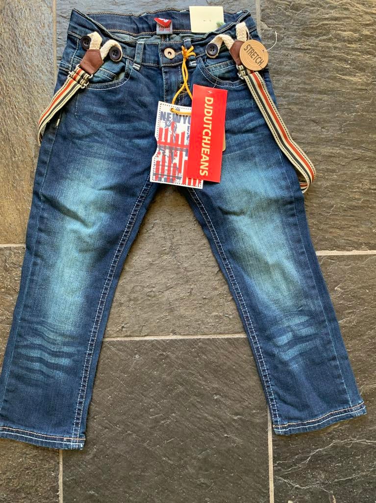 DjDutch Jeans met bretels maat 104, Ophalen of Verzenden, Nieuw, Jongen, Broek