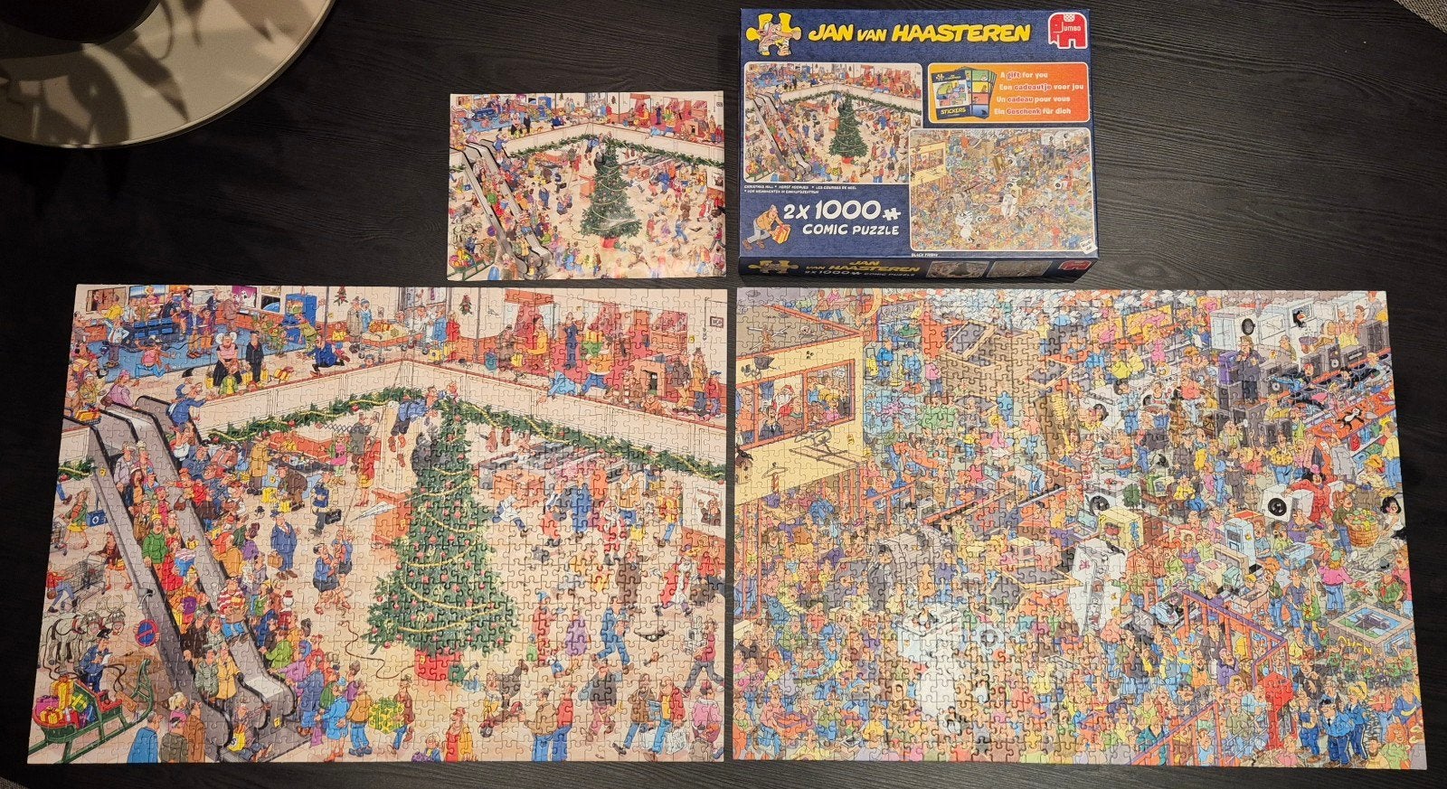 Jan van Haasteren 2x 1000 puzzel Christmas Mall+Black Friday