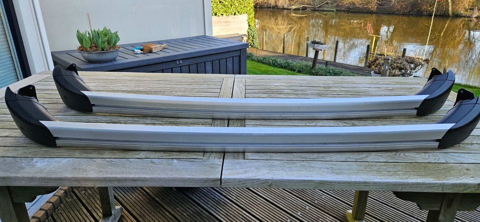 Originele Volvo dakdragers - V70, XC70 (2008-2016), Auto diversen, Ophalen of Verzenden, Gebruikt