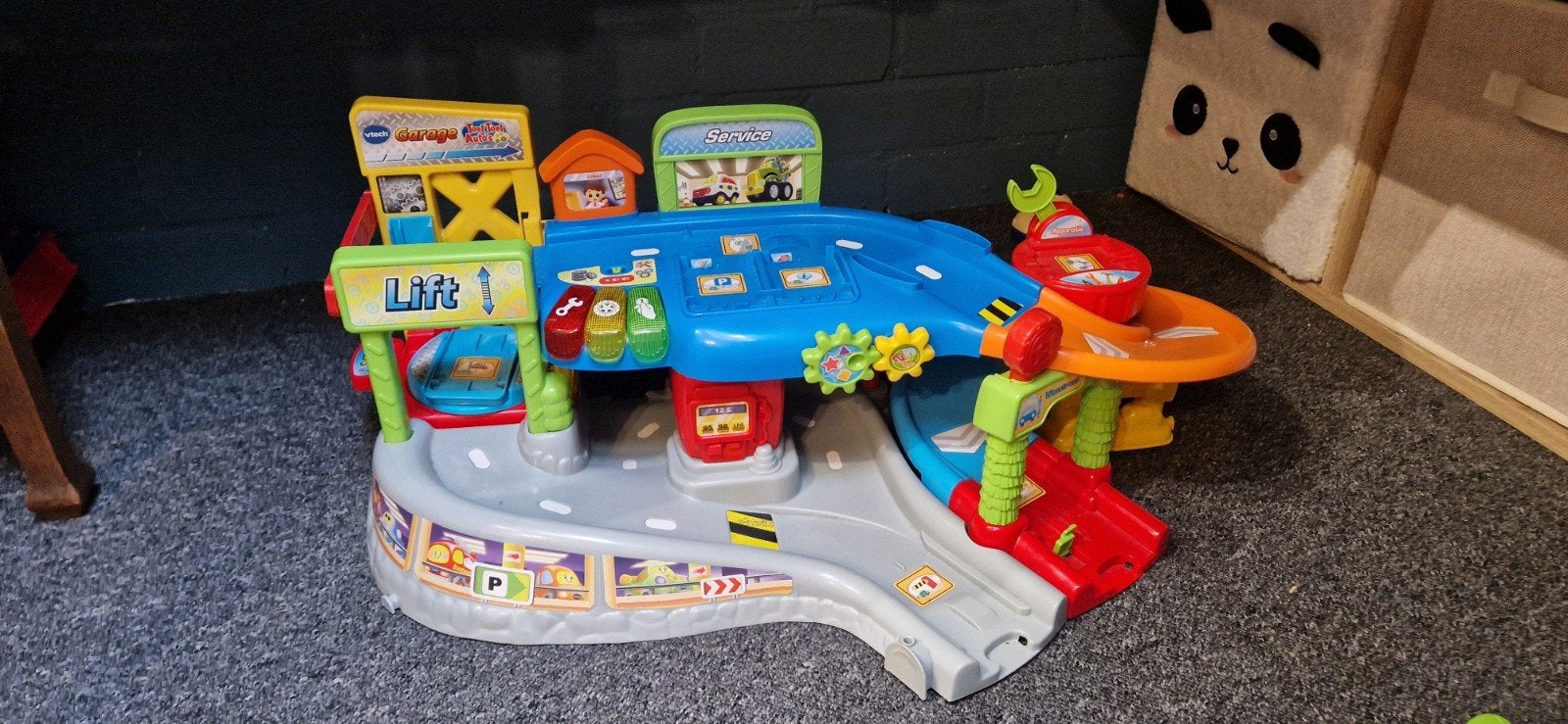 Grote VTech Toet Toet Auto's collectie met garage en banen, Ophalen, Gebruikt, 6 maanden tot 2 jaar