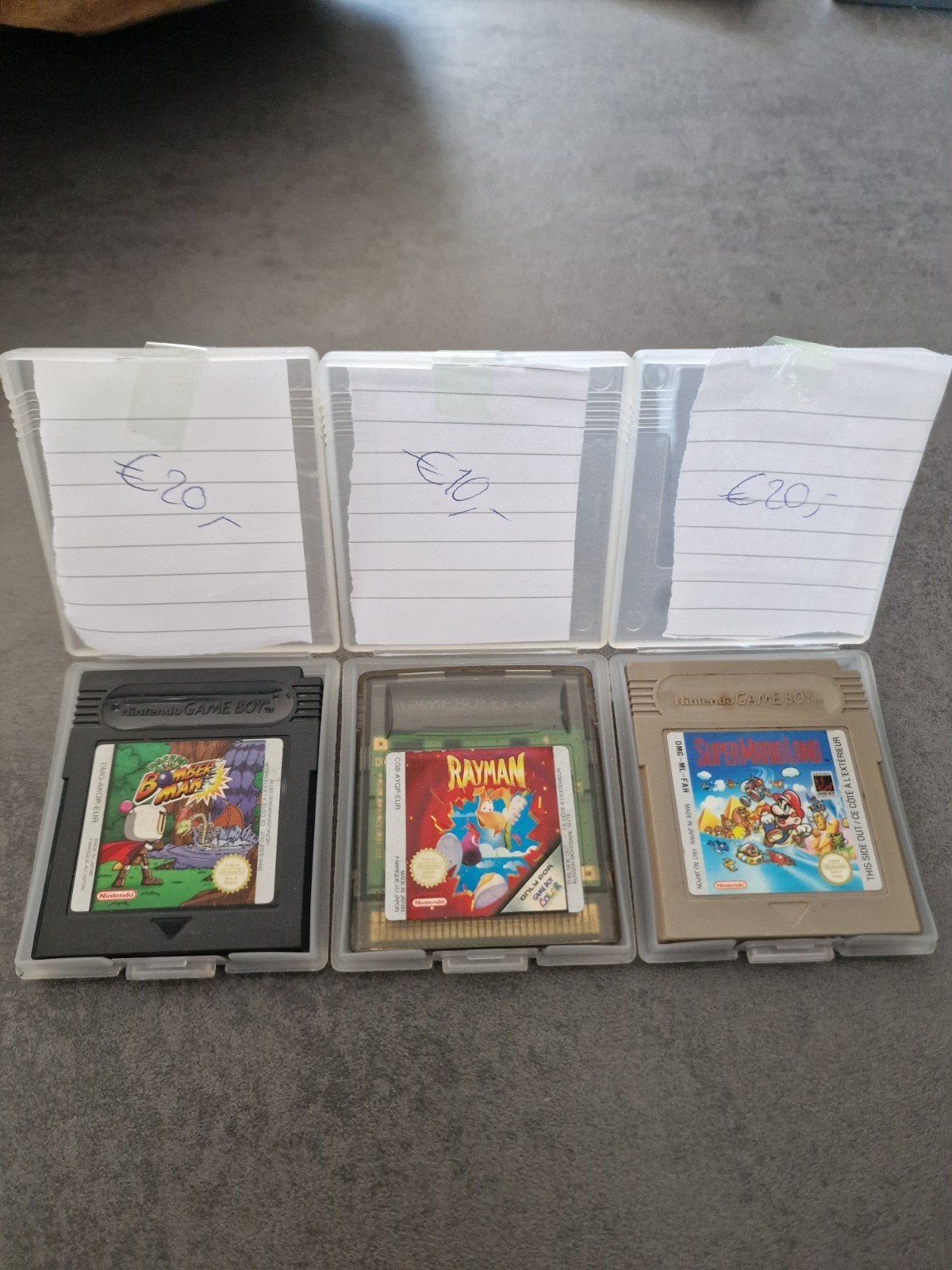 Game Boy games: Bomberman, Rayman, Super Mario Land, Gebruikt, Verzenden, 1 speler, Vanaf 3 jaar