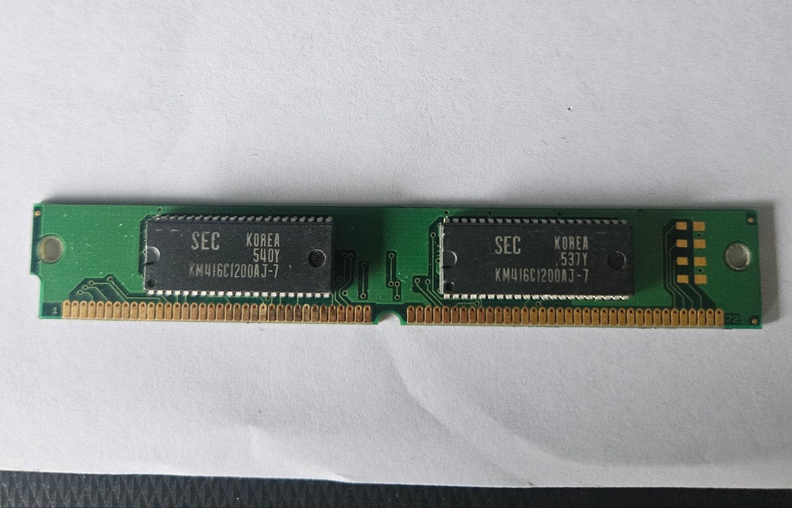 Samsung 4MB RAM – 72-pin SIMM – KM44C161200AJ-7, Ophalen of Verzenden, Overige soorten, Desktop, 1 GB of minder