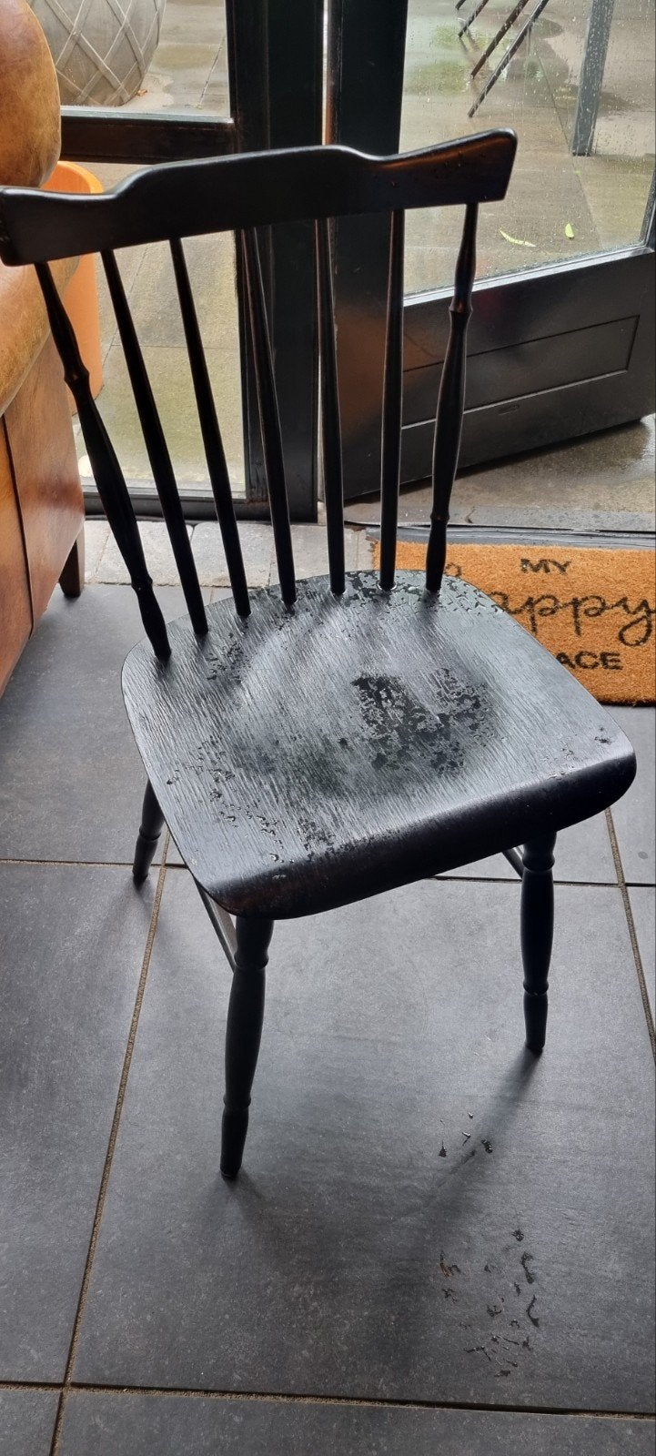Stoeltje, Huis en Inrichting, Stoelen, Ophalen of Verzenden, Gebruikt, Zwart, Twee