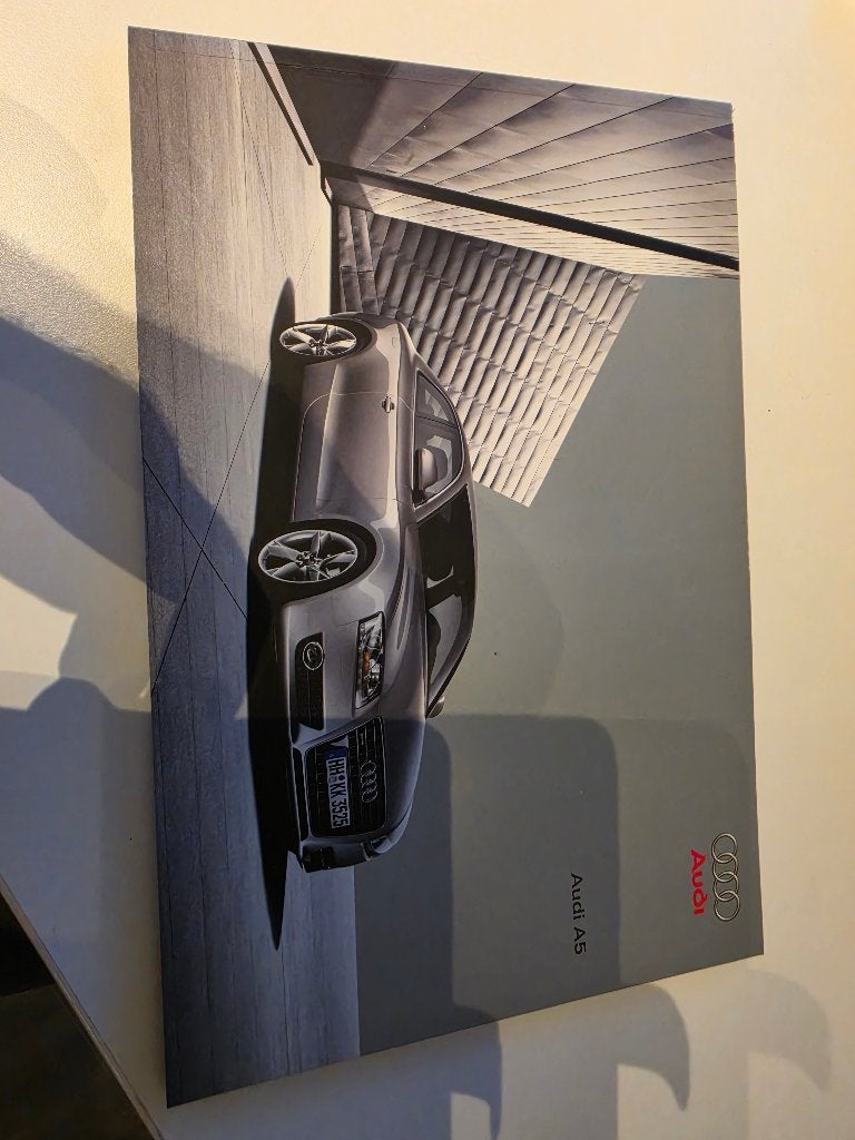 Folder Audi A5 2008, Boeken, Auto's | Folders en Tijdschriften, Onbekend, Ophalen of Verzenden, Zo goed als nieuw, Audi
