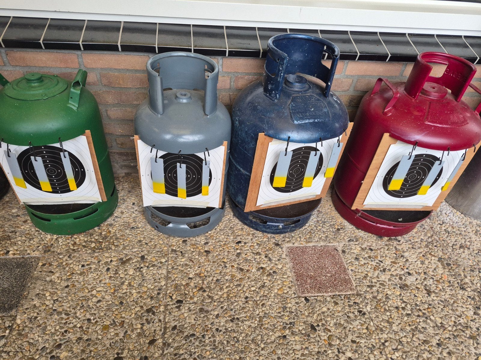 4 stuks schietkasten, Sport en Fitness, Ophalen, Gebruikt