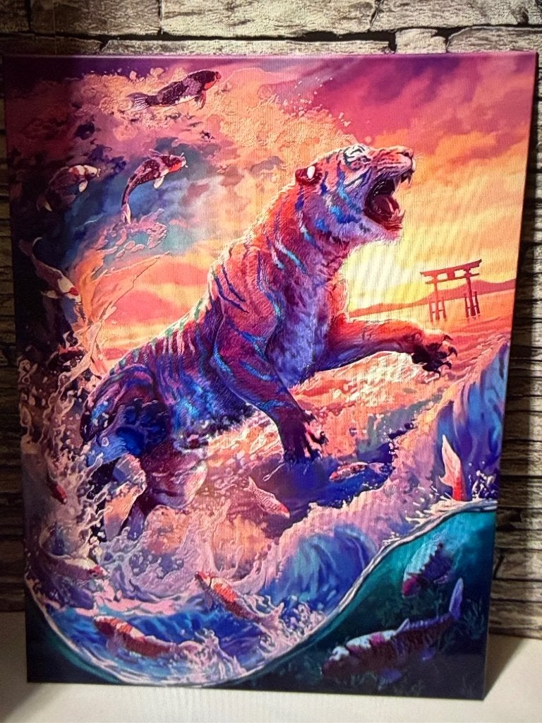 Displate stripes and tides limited edition metal poster, Rechthoekig Staand, Nieuw, Ophalen of Verzenden, A1 t/m A3