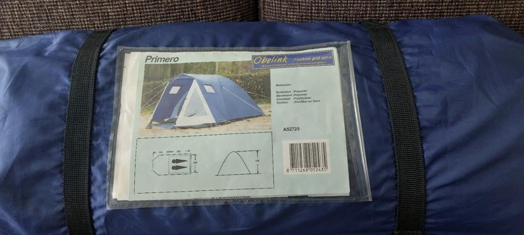 Te koop: obelink,2 pers.tent m/ asseccoires, Ophalen of Verzenden