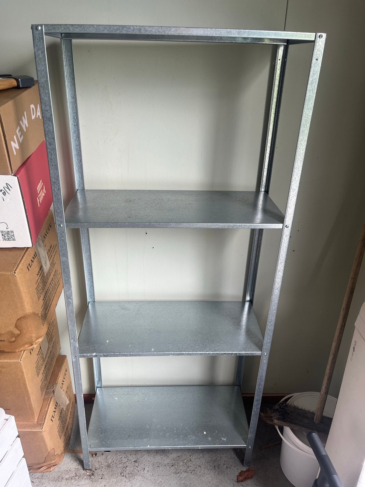 Ikea Hyllis stellingkast - Gegalvaniseerd metaal, Huis en Inrichting, Ophalen, Zo goed als nieuw
