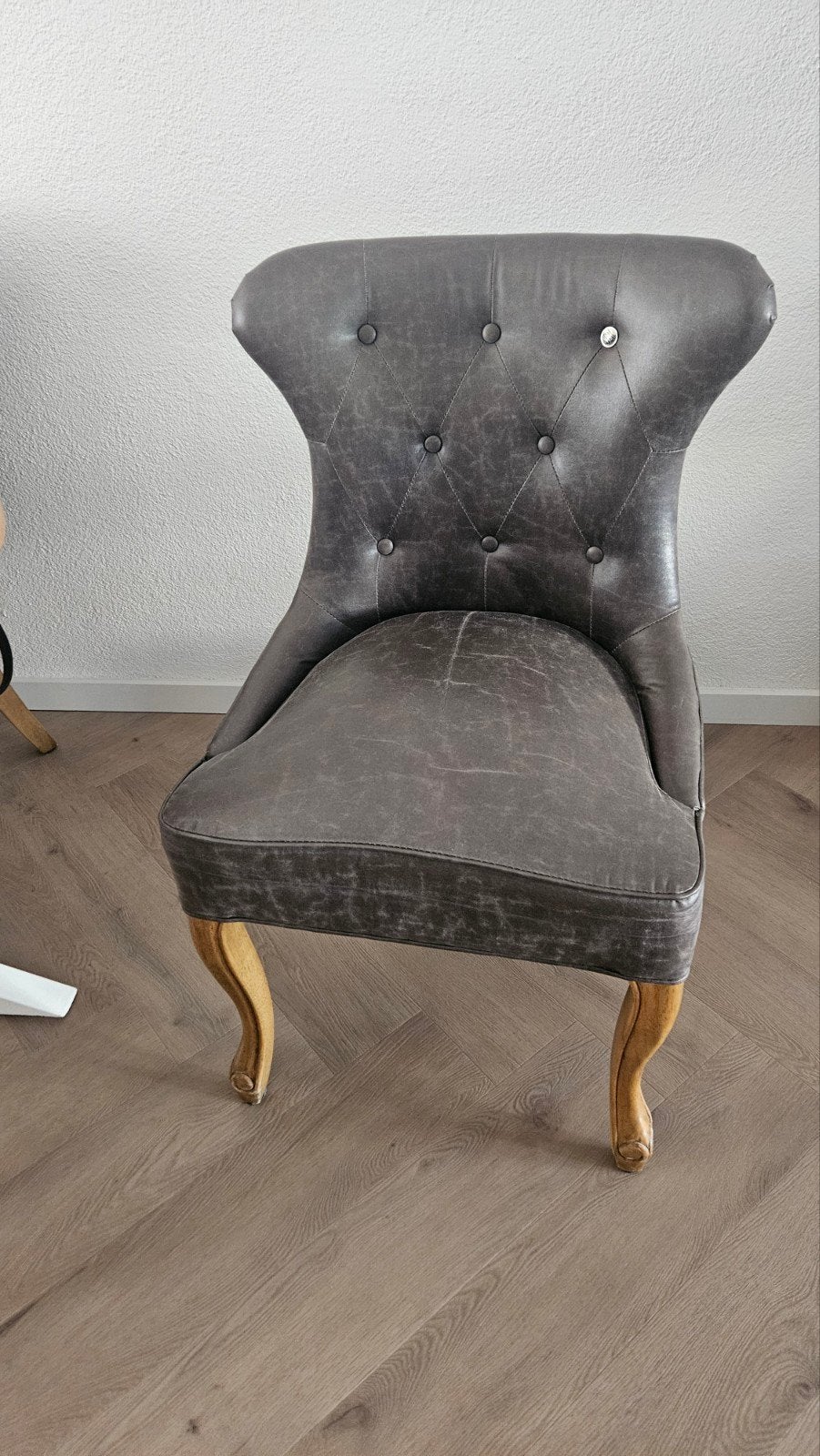 Riviera Maison Pellini Leren Stoelen - Zitting opnieuw gevu, Gebruikt, Overige kleuren, Ophalen of Verzenden, Vijf, Zes of meer stoelen