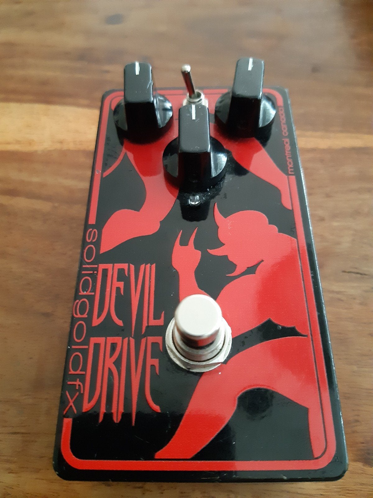 SolidGoldFX Devil Drive Overdrive/Fuzz Pedaal, Muziek en Instrumenten, Effecten, Zo goed als nieuw, Distortion, Overdrive of Fuzz