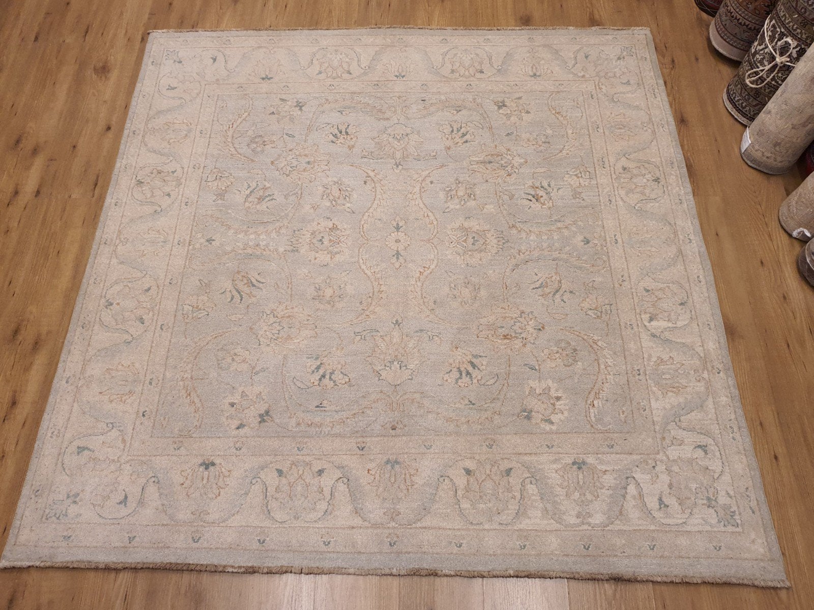 Handgeknoopt oosters tapijt ziegler 183x181, Info@SlatsAntiek.nl, Perzisch, 150 tot 200 cm, Ophalen of Verzenden
