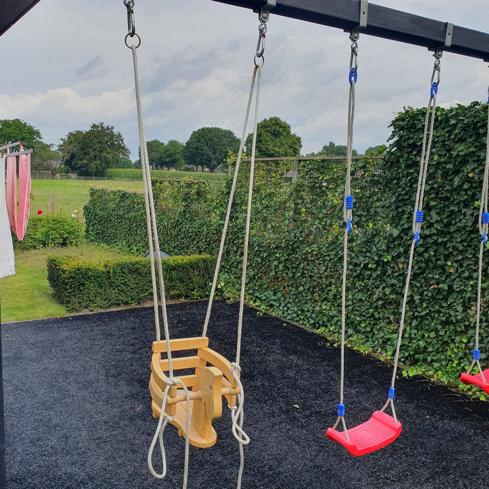 Houten baby / kinder schommel paard, Kinderen en Baby's, Ophalen, Schommel