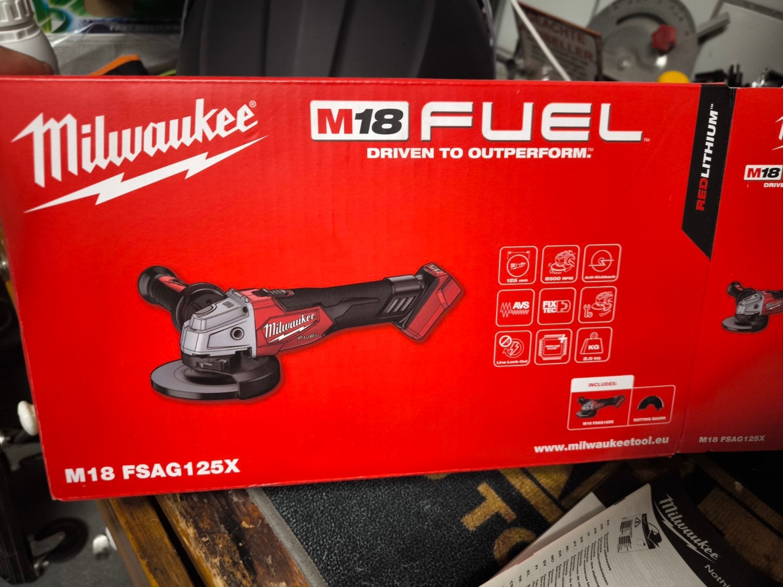Milwaukee M18 FSAG125X-0X 18V Haakse Slijper (Body), Ophalen