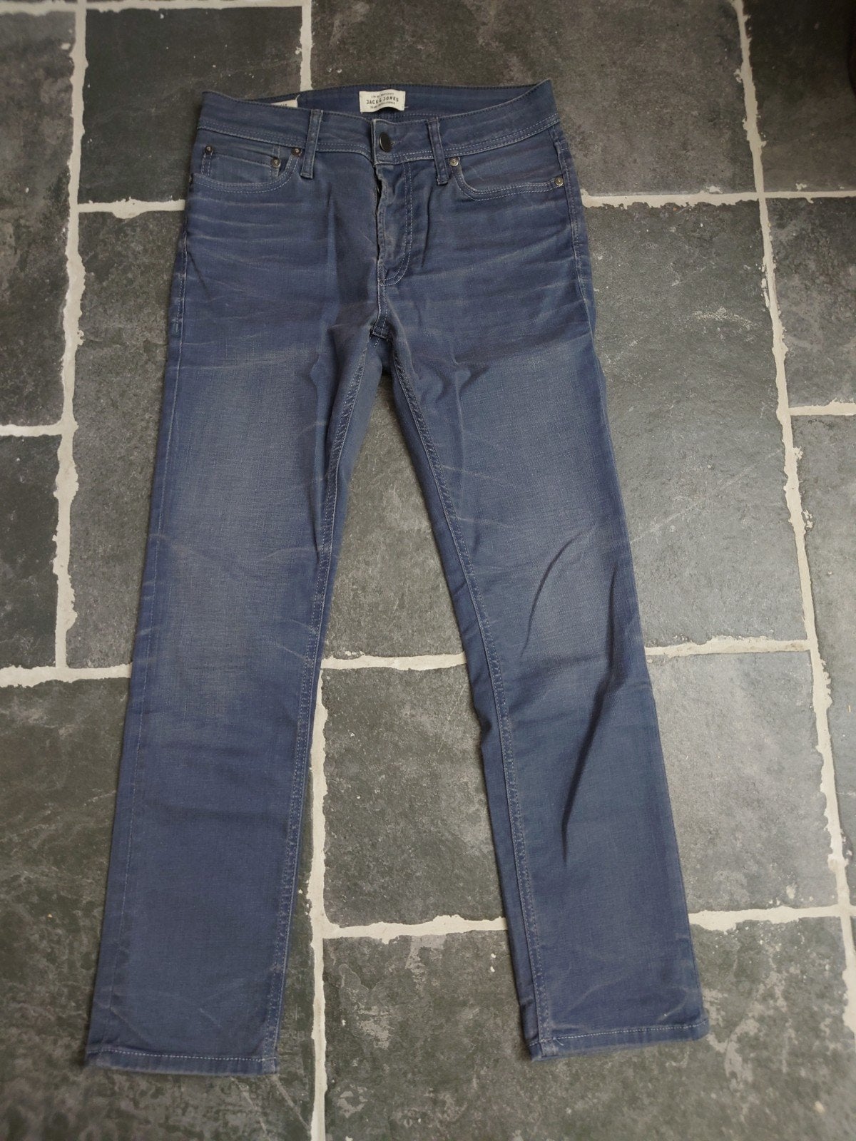 Jack & Jones, Tim, Slim Jeans, blauwgrijs, W29 L30, Rob2930, Blauw, W32 (confectie 46) of kleiner, Ophalen of Verzenden, Zo goed als nieuw