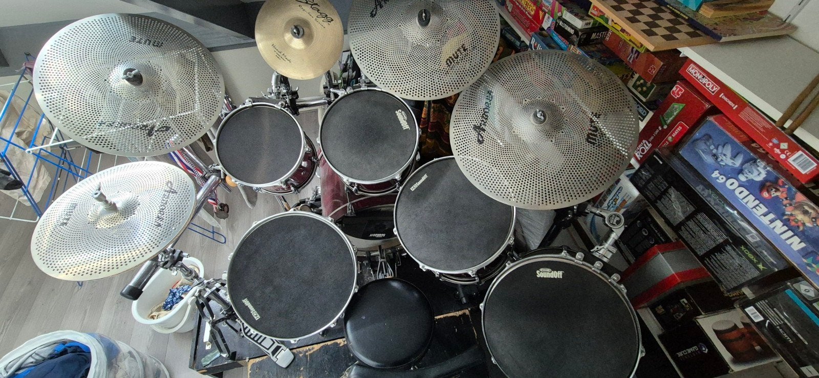 Pearl Session Premium Drumstel – Complete 2-in-1 Set, Muziek en Instrumenten, Drumstellen en Slagwerk, Ophalen of Verzenden, Gebruikt