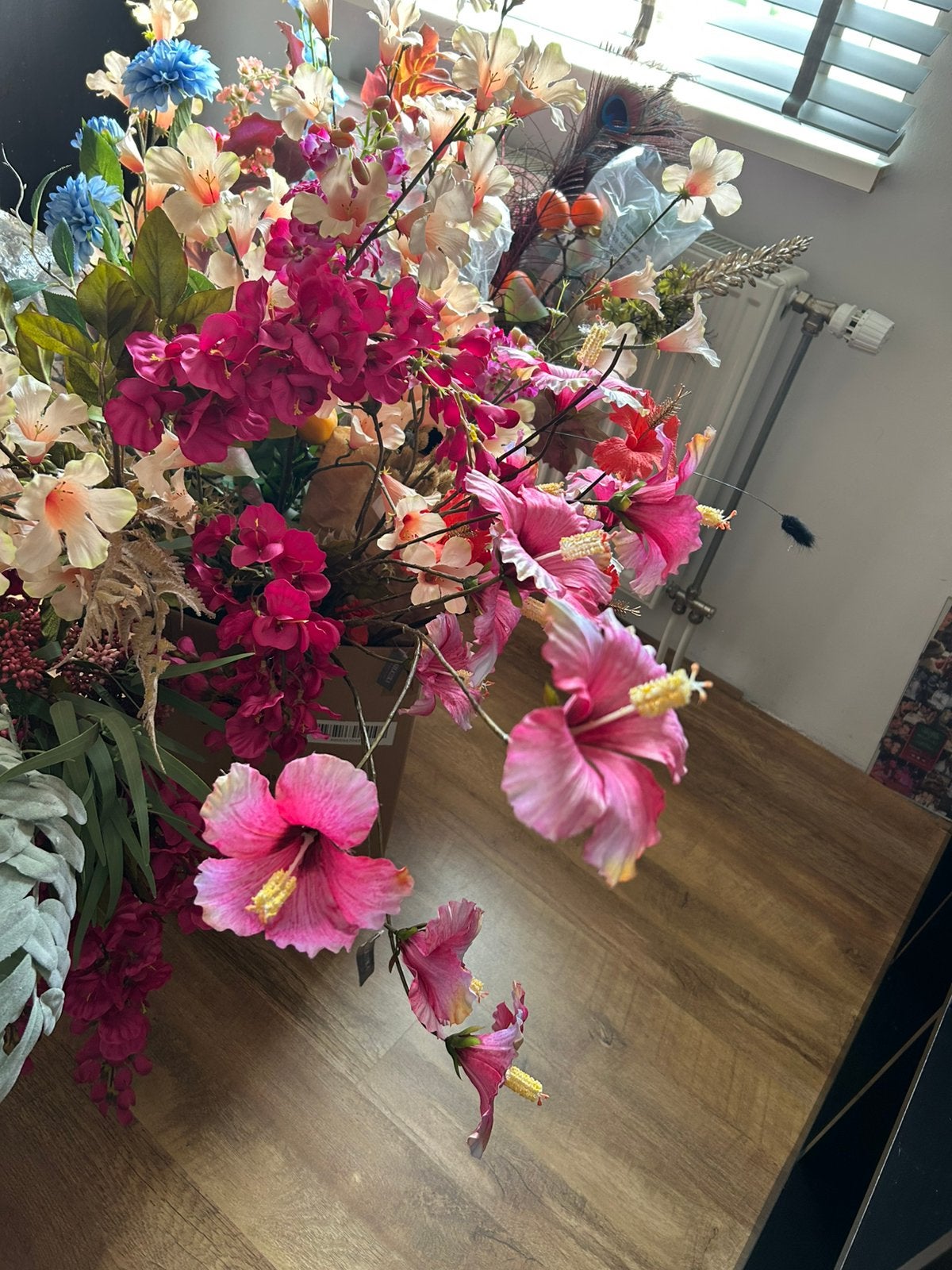 Zijden bloemen voor boeketten , decoratie, Huis en Inrichting, Kunstbloem, Onderhoudsvrij, Meerkleurig, Nieuw