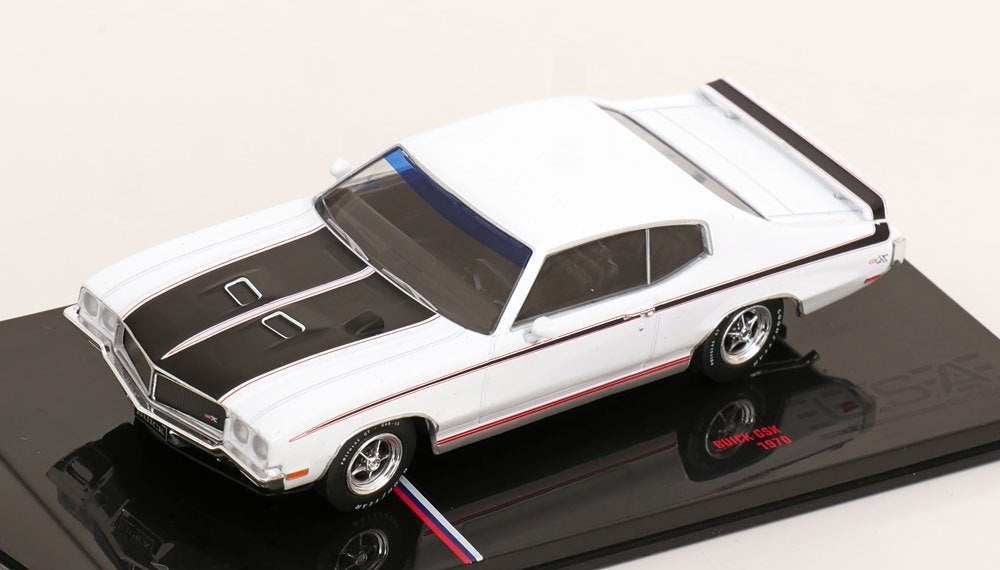 Buick GSX 1970 Wit / Mat Zwart 1-43 Ixo Models, Overige merken, Tschuiten@hotmail.com, Duitsland, Auto