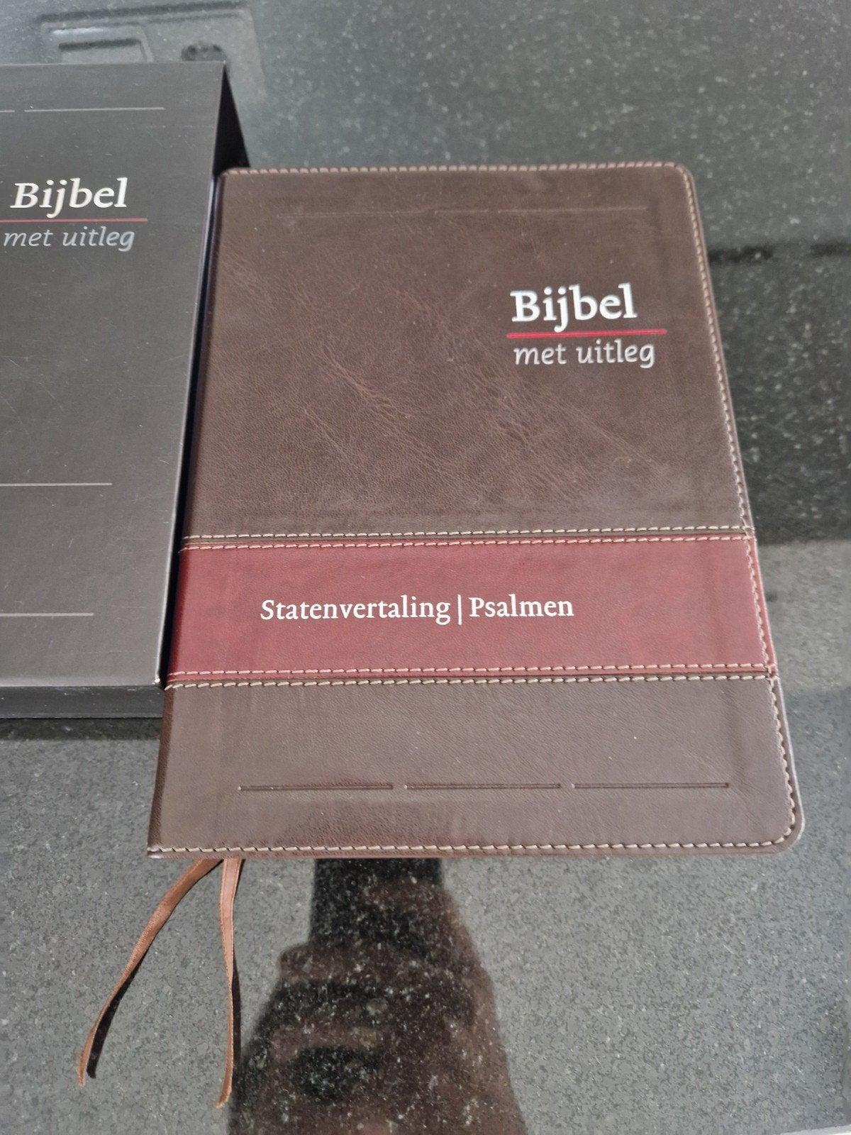 Bijbel met uitleg - Statenvertaling | Psalmen (donkerbruin), Ophalen of Verzenden, Onbekend