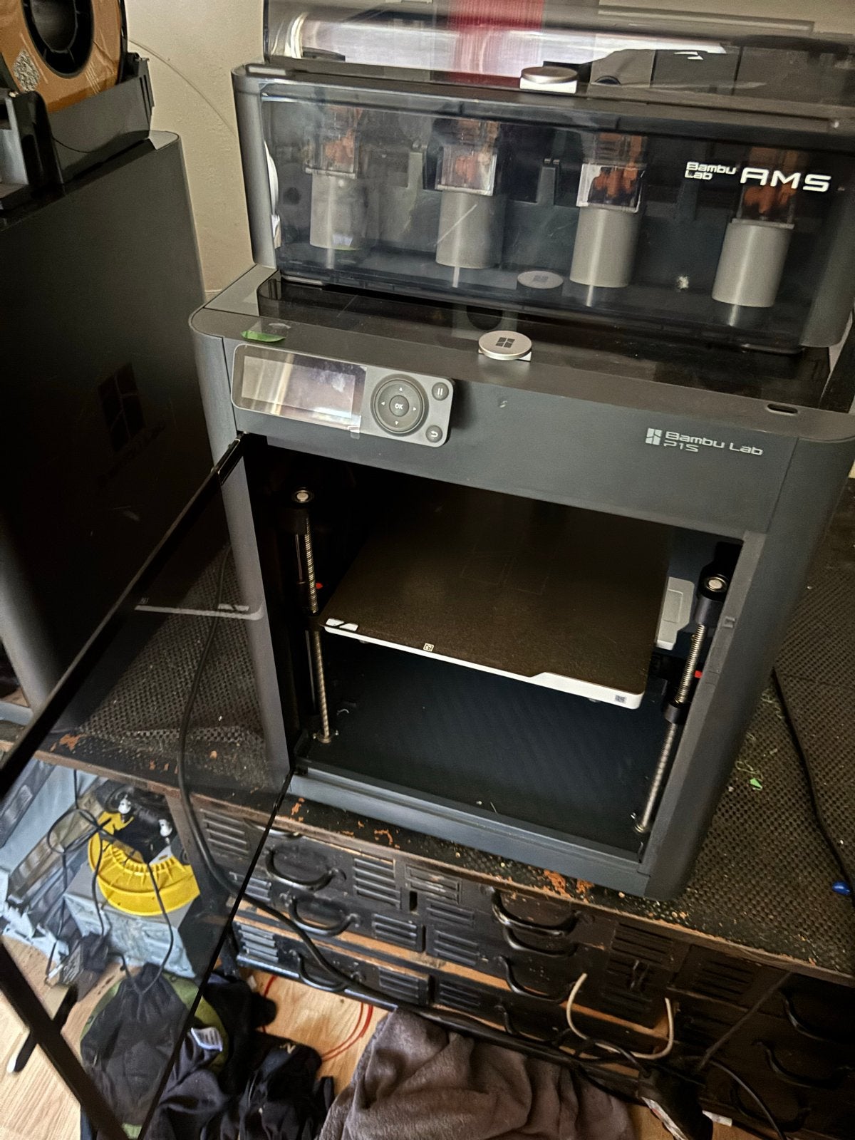 2x Bambu Lab P1S printers, Computers en Software, 3D Printers, Ophalen of Verzenden, Zo goed als nieuw, Filament