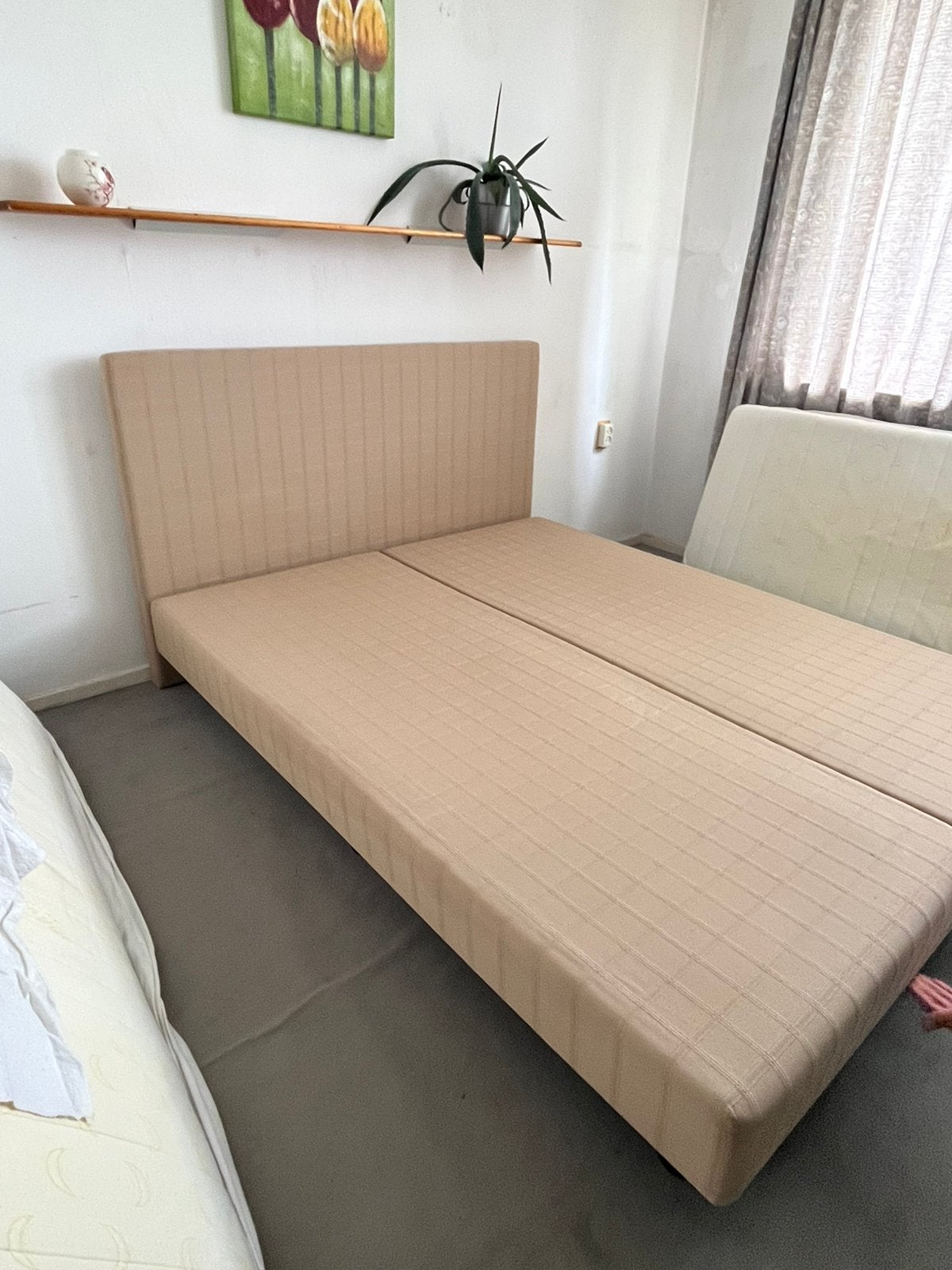 Boxspring bed, Ophalen, Zo goed als nieuw, Tweepersoons, 160 cm