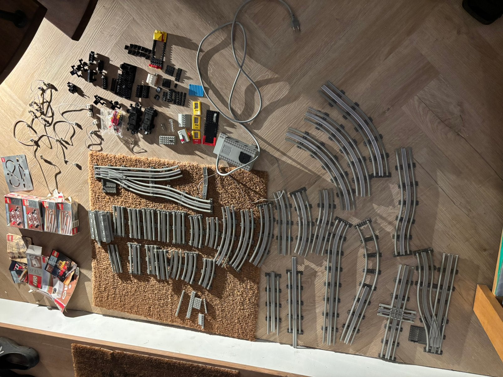 Lego trein- klassiek, Overige merken, Gebruikt, Gelijkstroom, Rails