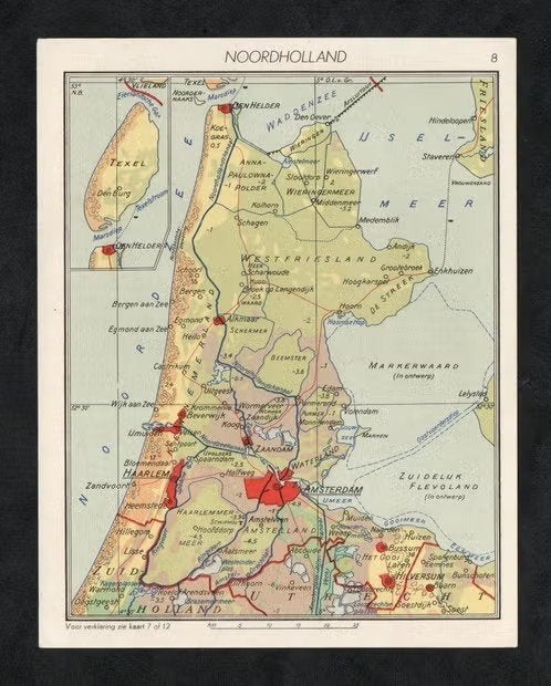 Provinciekaartje Noord-Holland King Pepermunt Uitgeest Hoorn, Verzamelen, Ophalen of Verzenden, Zo goed als nieuw