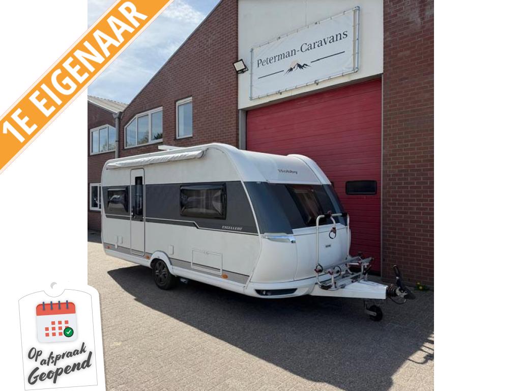 Hobby Excellent 495 UFE Incl. Mover Luifel, Caravans en Kamperen, Caravans, Rondzit, Hobby, Bedrijf, Overige typen