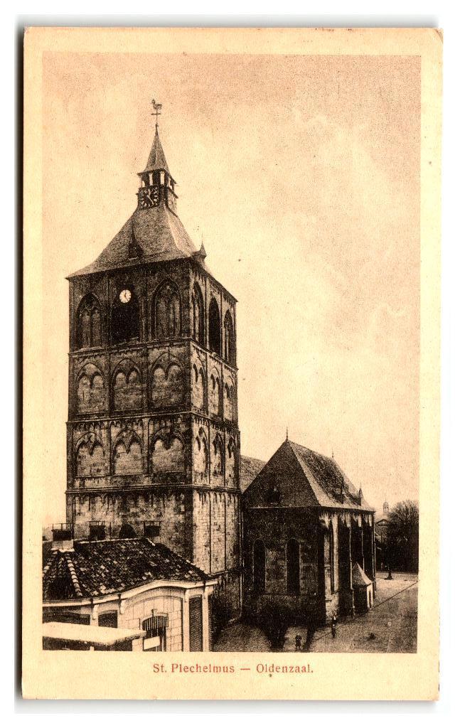 Oldenzaal, St. Plechelmus. Lees beschrijving, Verzamelen, Ansichtkaarten | Nederland, Ongelopen, Overijssel, Voor 1920, Verzenden