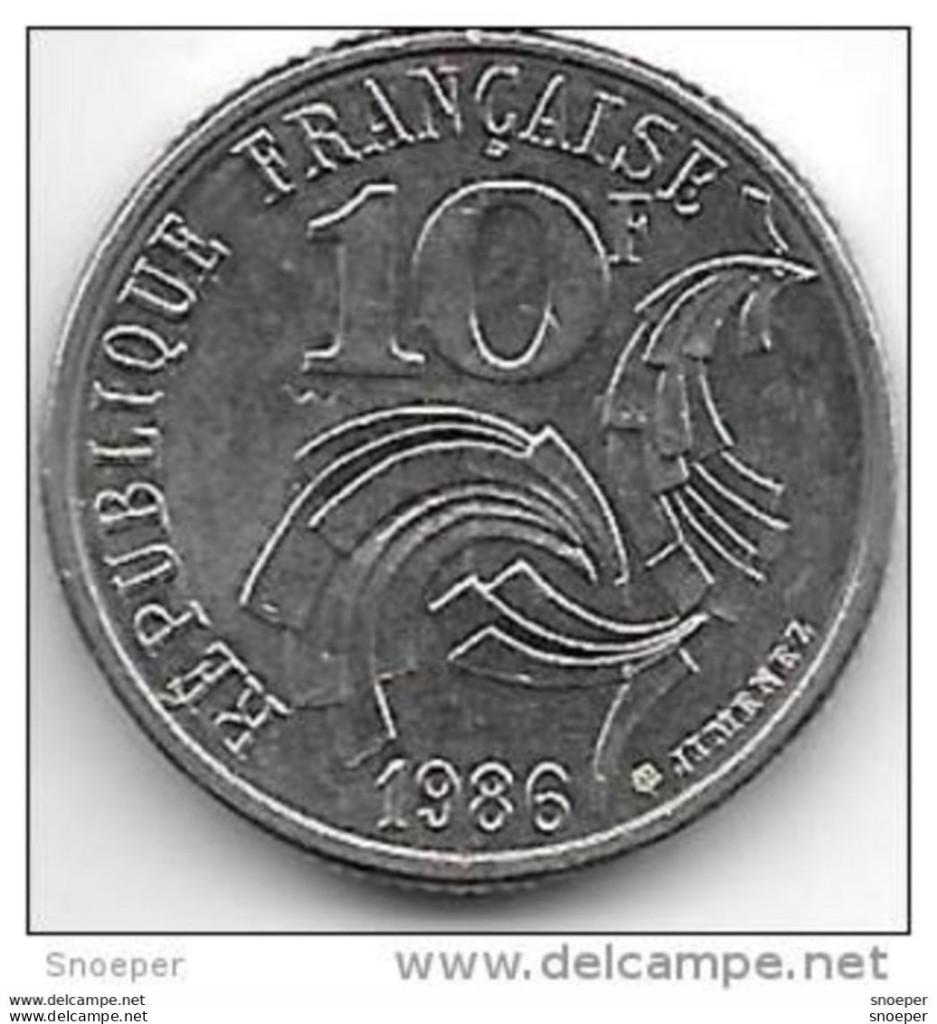france 10 francs 1986 km 959 unc !!!! catalog val 10$, Verzenden, Frankrijk, Losse munt