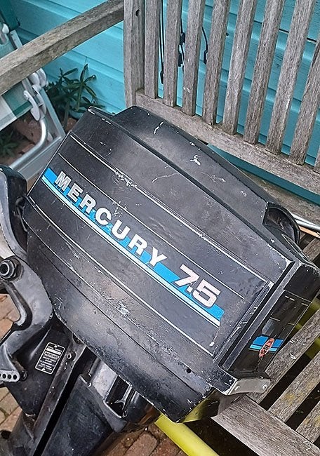 Mercury 7.5 pk voor onderdelen. Motor is uit 1973????, Watersport en Boten, Ophalen, Gebruikt, Motor en Techniek, Zeilboot of Motorboot