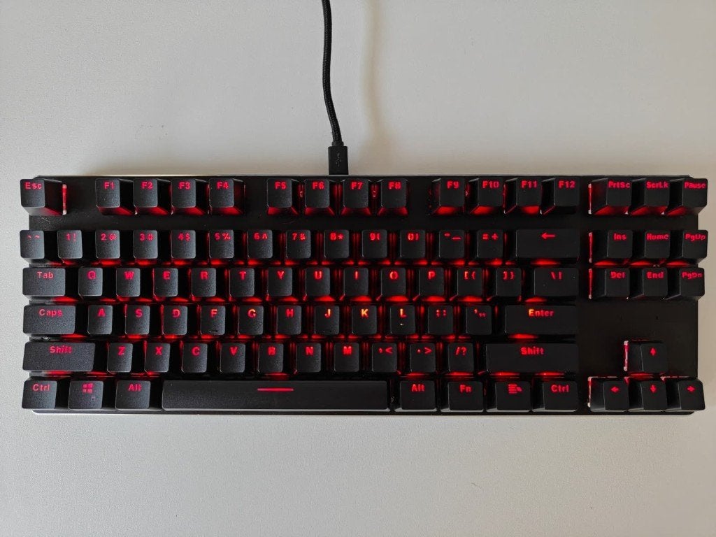 GMMK 1 TKL - Gateron Brown, ANSI, Gebruikt, Ophalen of Verzenden, Hot-swappable, Bedraad