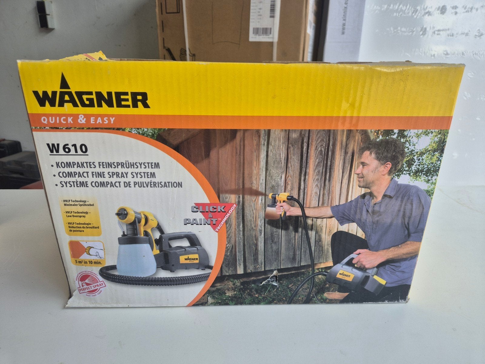Nieuwe Wagner W610 Verfspuit Quick & Easy, Doe-het-zelf en Verbouw, Schildersmaterialen, Nieuw, Verfspuit of Verfpomp, Ophalen of Verzenden