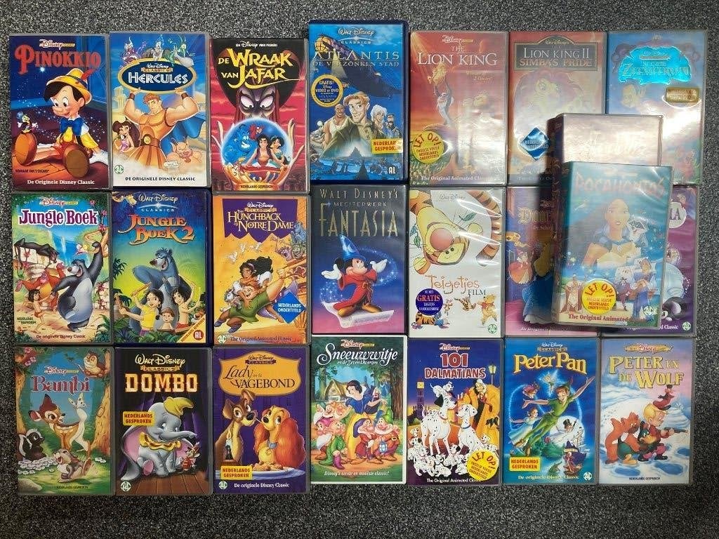 WD_023 VHS 23 videobanden DISNEY films, Gebruikt, Alle leeftijden, Kinderfilm, Ophalen of Verzenden