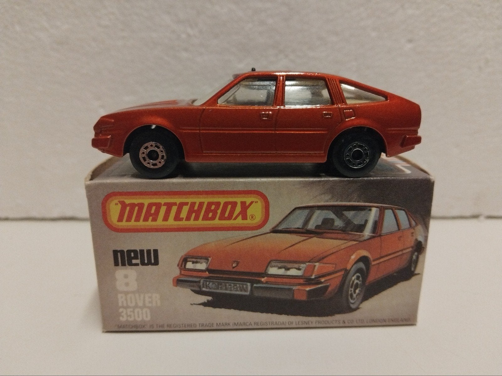 Match ox #8 Rover 3500 origineel doosje 3INCH, Ophalen of Verzenden, Zo goed als nieuw, Auto