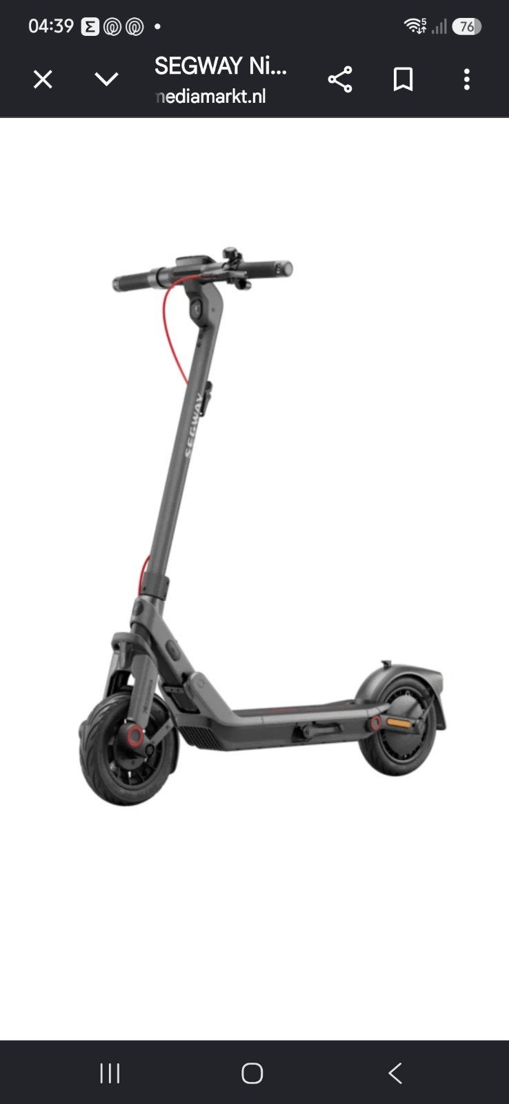 Segway Ninebot E-3 pro step - Zo goed als nieuw, Ophalen of Verzenden, Zo goed als nieuw, Elektrische step (E-scooter), Segway Ninebot