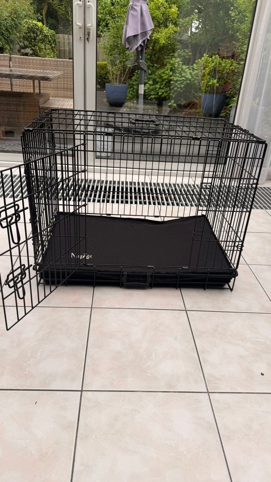 Hondenbench zwart 90x50x60 cm – bijna niet gebruikt, Dieren en Toebehoren, Hondenbenches, Ophalen of Verzenden, Zo goed als nieuw