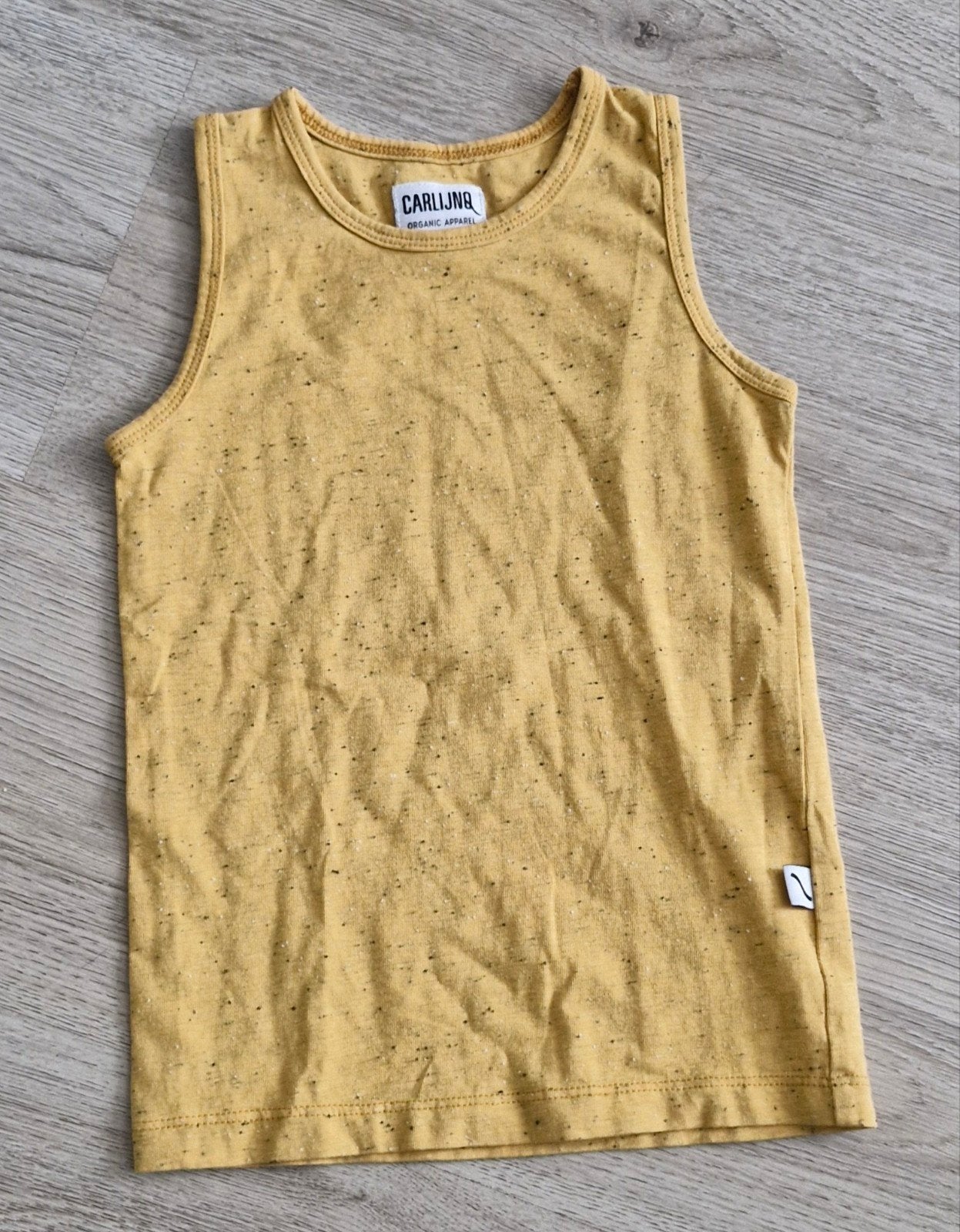 Carlijnq geel mouwloos shirtje, CARLIJNR, Jongen of Meisje, Ophalen of Verzenden, Zo goed als nieuw