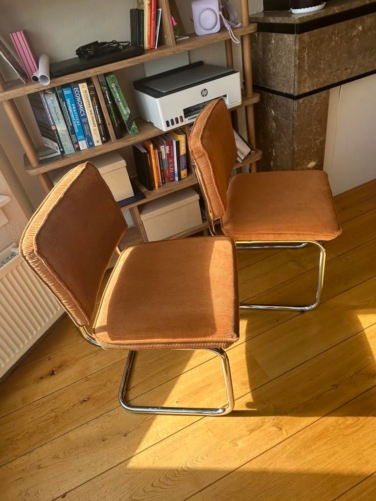 Set van 2 vernieuwde cantilever stoelen, Ophalen, Overige kleuren, Nieuw, Stof